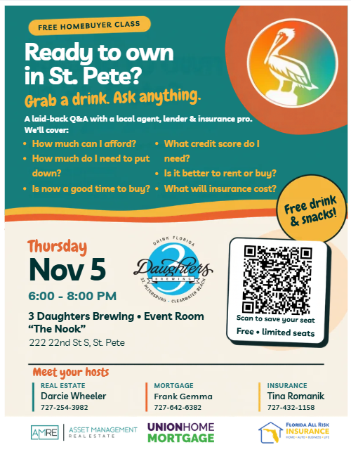 Free Home Buyer Class at 3 Daughters - November 5th | 6-8PM